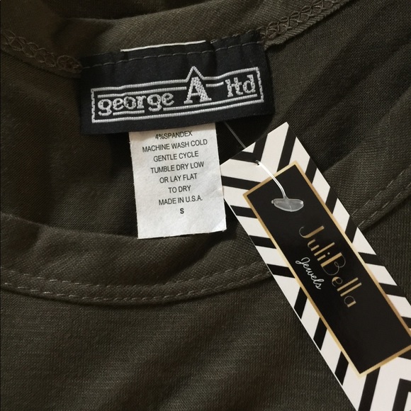 Ray of F* Sunshine tee Tunic length Olive green LAST FINAL PRICE SALE - Picture 3 of 4